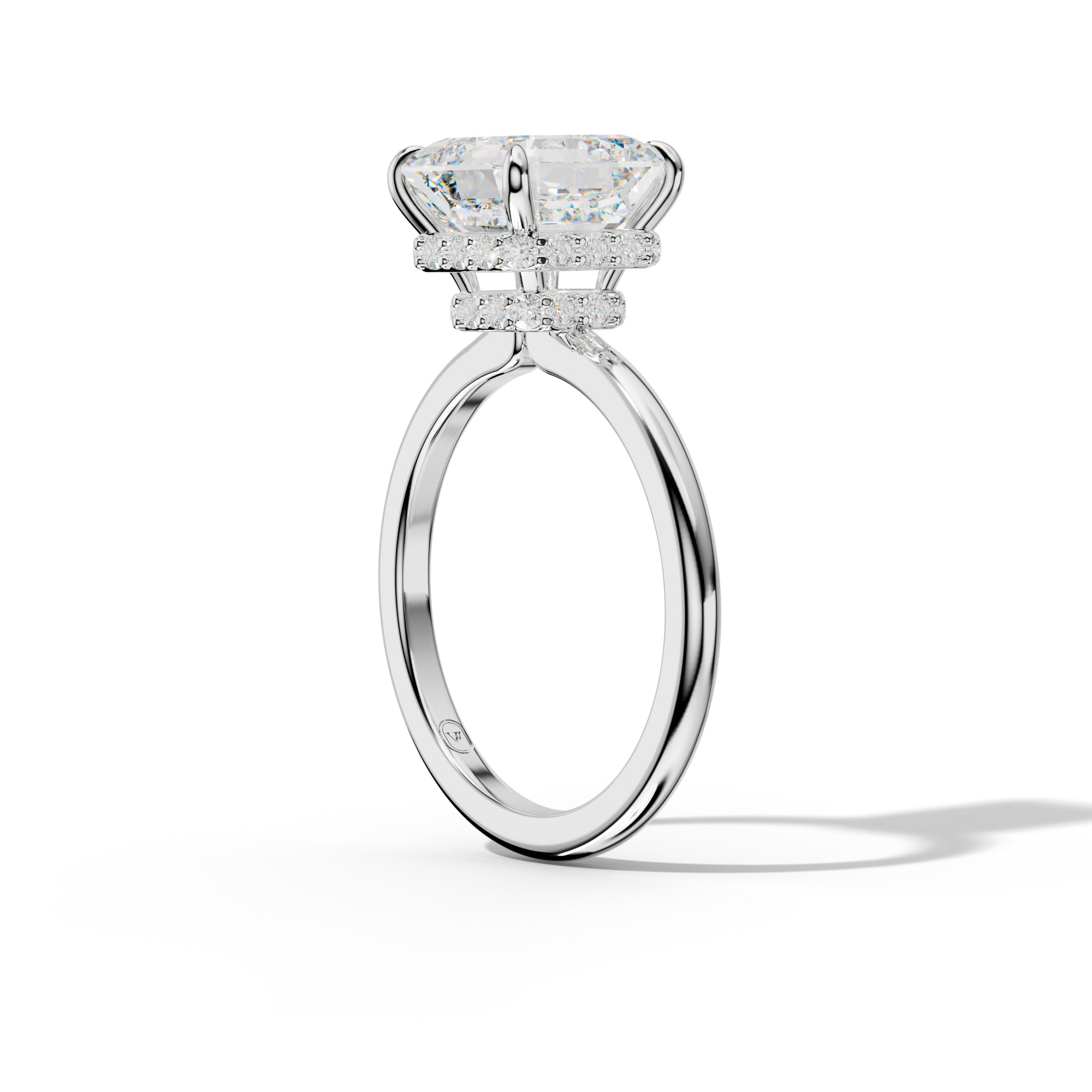 Sophia Asscher Cut Diamond Engagement Ring